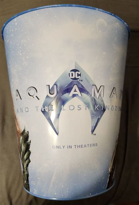 Aquaman And The Lost Kingdom Metal Tin Popcorn Bucket And Plastic Cup