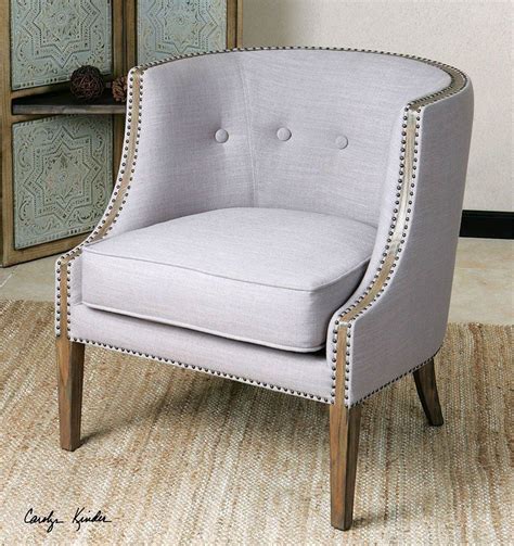 Gamila Accent Chair Light Gray Light Grey Accent Chair Grey Accent