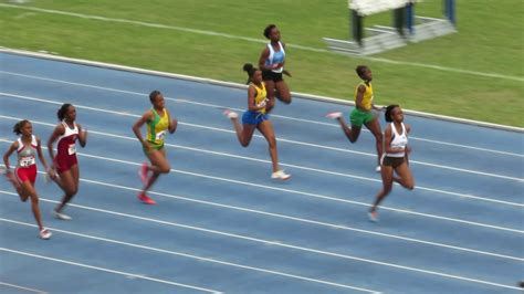 Jamaica Carifta Trials Girls Under 20 200m Finals Youtube