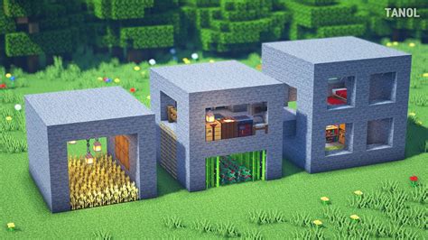 minecraft   build  stone house  survival