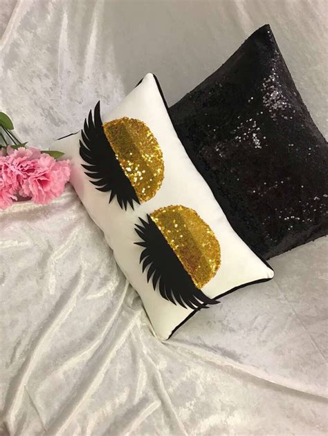 Mini Eyelash Pillow Handmade Eyelashes Silver Gold Rose Gold Etsy