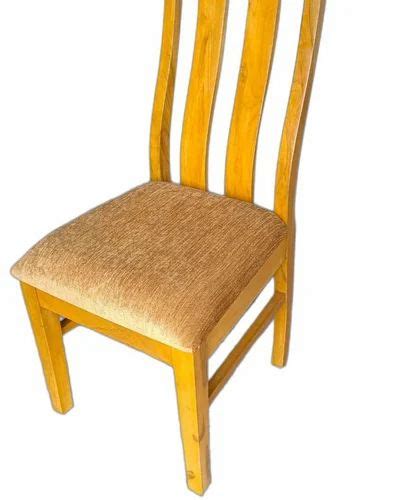 Yellow High Back Wooden Dining Chair With Cushion At Rs In