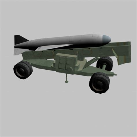 silkworm missile launcher 3d model