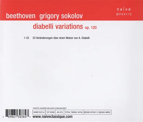 Grigory Sokolov - Beethoven: Diabelli Variations (2000) / AvaxHome