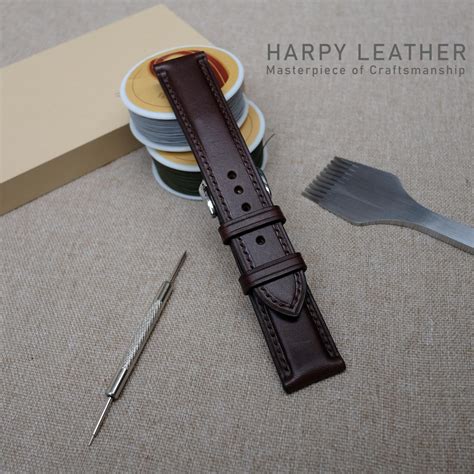 Buttero Dark Brown Watch Strap Italian Handmade Leather