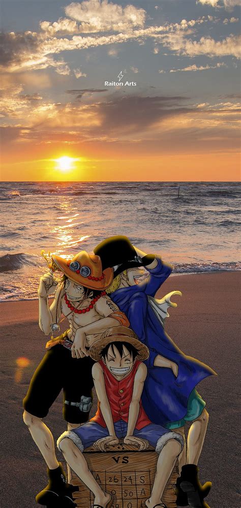 One Piece Luffy And Ace Sabo Wallpaper