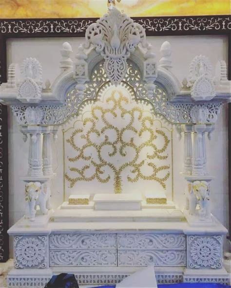 Carved Marble Pooja Mandir Design Art Deco At Rs 400000 In Makrana