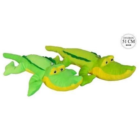 Peluche Doudou Crocodile 55cm Modèle Aléatoire Cadeau Collection