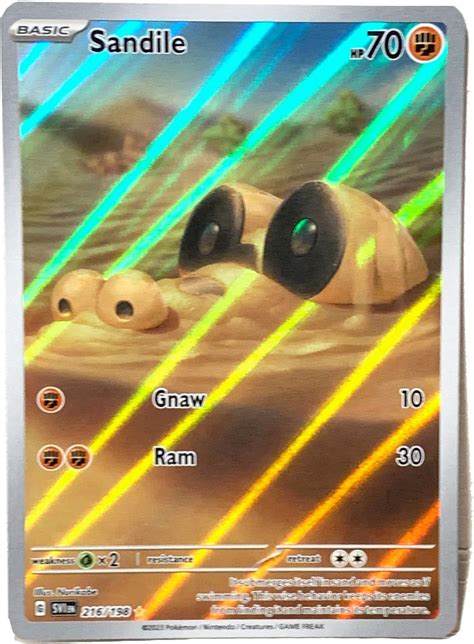 Pokemon Sandile Scarlet Violet Illustrator Rare Holo