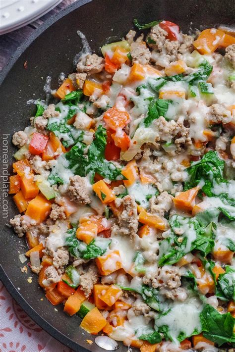 The Best Sauteed Ground Turkey And Vegetable Skillet Handp