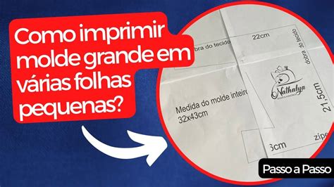 Aprenda como imprimir imagem A3 em impressora A4 / Como imprimir molde
