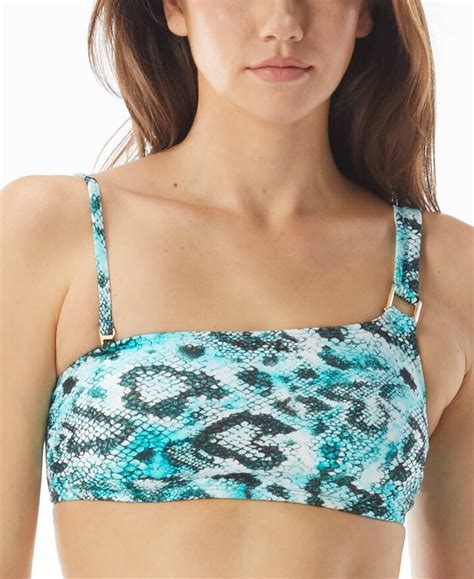 Sundazed Snake Print One Shoulder Bikini Top Created For Macy S ShopStyle Two Piece Swimsuits