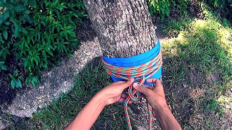 Tutorial Ancoragem E Backup De Slackline Cordas YouTube