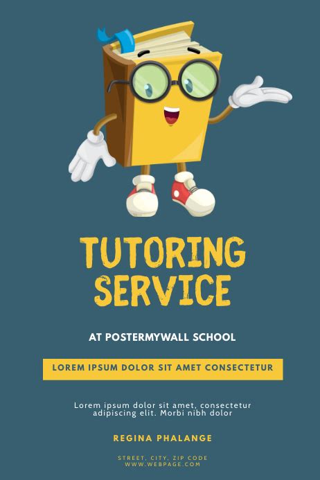 Tutoring Service Flyer Template Postermywall