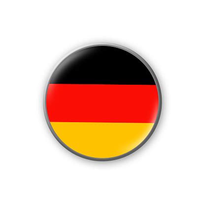 Photo libre de droit de Drapeau De Lallemagne Badge Rond Aux Couleurs Du Drapeau Allemand Isolé ...