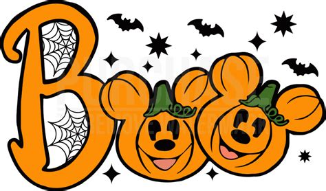 Boo Mickey Head Pumpkin Svg Mickey Mouse Head Svg Mickey Mouse