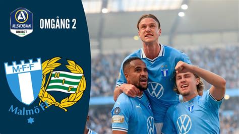 Malmö FF Hammarby IF Höjdpunkter Allsvenskan 2024 Omgång 2 YouTube