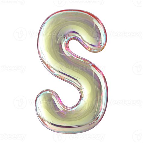 3D Font Letter S Uppercase 46645159 PNG