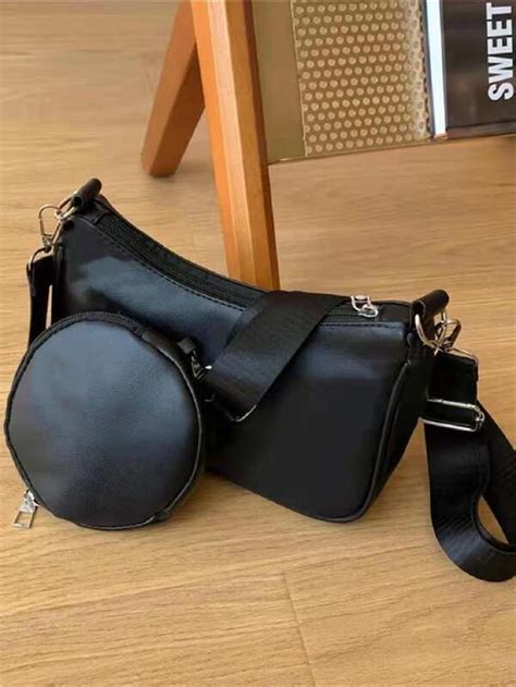 Bolsa Cuadrada Minimalista Con Peque O Bolsillo Mode De Mujer Shein