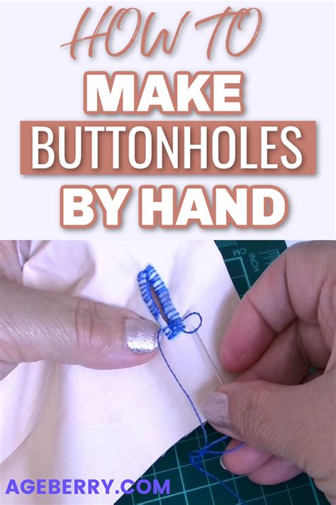 How To Sew A Buttonhole By Hand A Video Sewing Tutorial Sewing