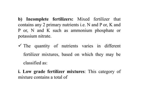 Classification Of Fertilizers Ppt