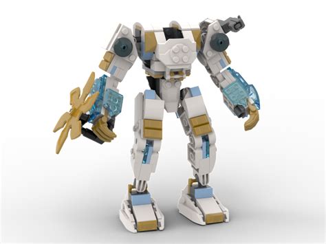 Lego Moc Ninjago Zane S Elemental Ice Mech By Jrbricks Rebrickable