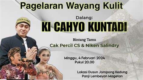 LIVE WAYAN KULIT KI CAHYO KUNTADI LAKON PUNTADEWA KRAMA YouTube