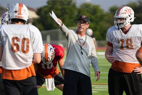 Westwood High School football practice