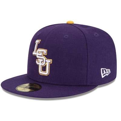 LSU Tigers New Era 5950 Fitted Baseball - Purple