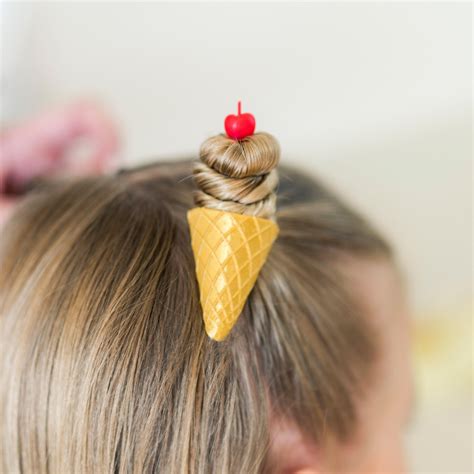 Mini Ice Cream Cone & Cherry Hair Accessory STL Files for 3D Printing ...