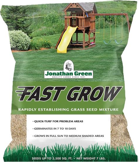 Jonathan Green 10840 Fast Grow Grass Seed Cool Season Lawn Seed 7 Lb Grass