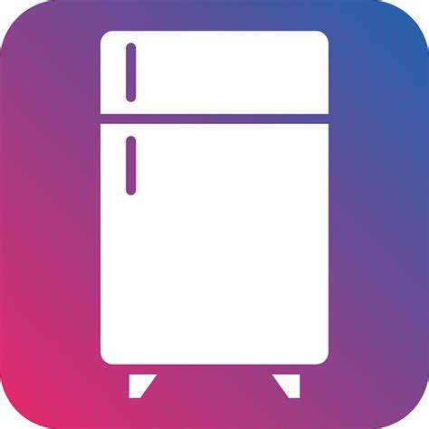 Estilo del icono del refrigerador de diseño vectorial Vector Premium