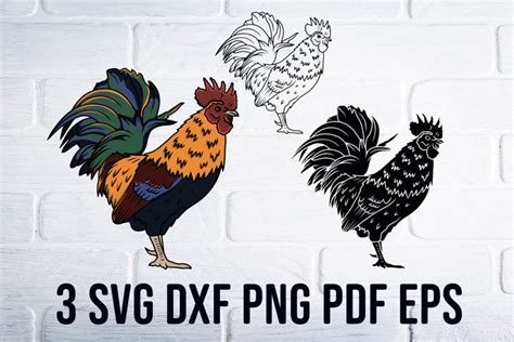 Chicken Svg Files For Cricut Funny Rooster