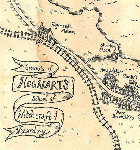 Hogwarts School Map