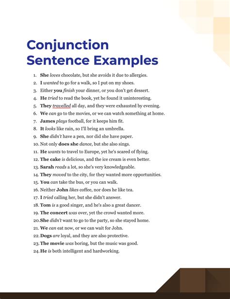 Conjunction Sentence 100 Examples Types How To Write Tips