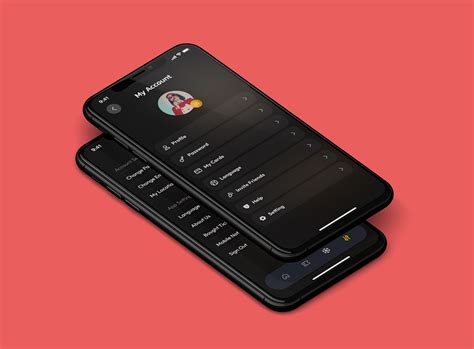 Dark Mode Account and Settings Screens by Asiman Ismayilzada on Dribbble