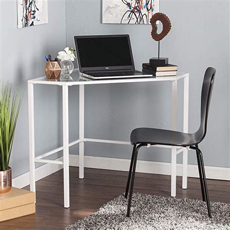 Harper Blvd Kemble Metal/Glass Corner Desk - White Review