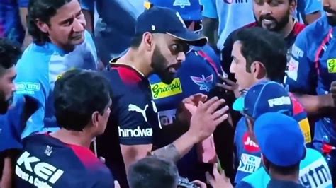 Virat Kohli Explaining Kl Rahul After Fight With Naveen Ul Haq After