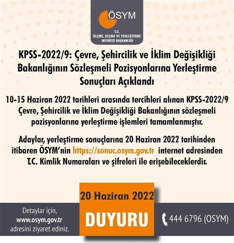 Çevre Şehircilik ve İklim Değişikliği Bakanlığı nda KPSS 2022 personel