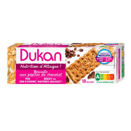 Dukan 18 Biscotti Proteici Di Crusca D Avena Con Gocce Di Cioccolato