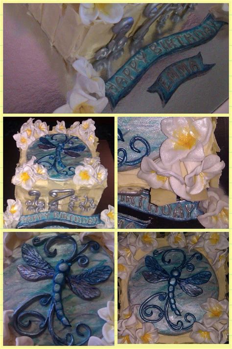 My White Chocolate Dragonfly Frangipani Cake Frangipani Just A