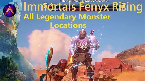 All Legendary Monsters Locations Immortals Fenyx Rising YouTube