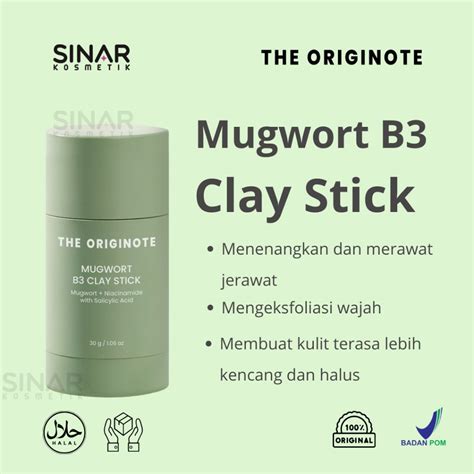 Jual The Originote Mugwort B Clay Stick Mask With Salicylic Acid