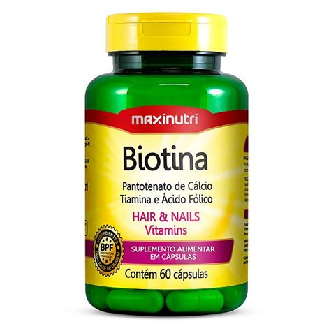 Biotina Hair Nails Vitamins Maxinutri C Psulas Edin