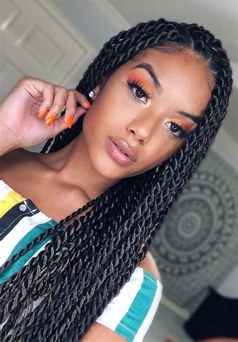 Eye Catching Twist Braids Hairstyles For Black Hair Stayglam