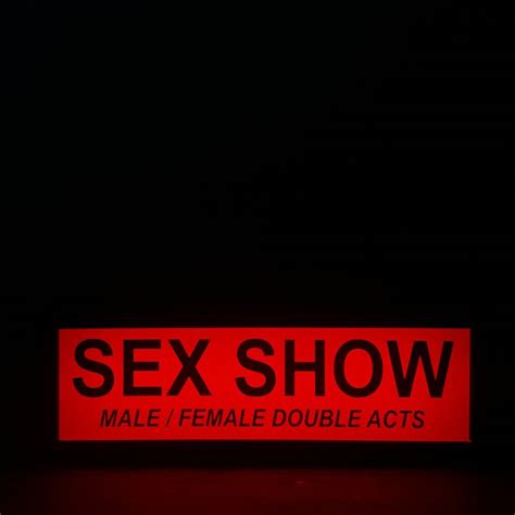 Illuminated Soho Sex Show Sign Electric Sign Wood Catawiki