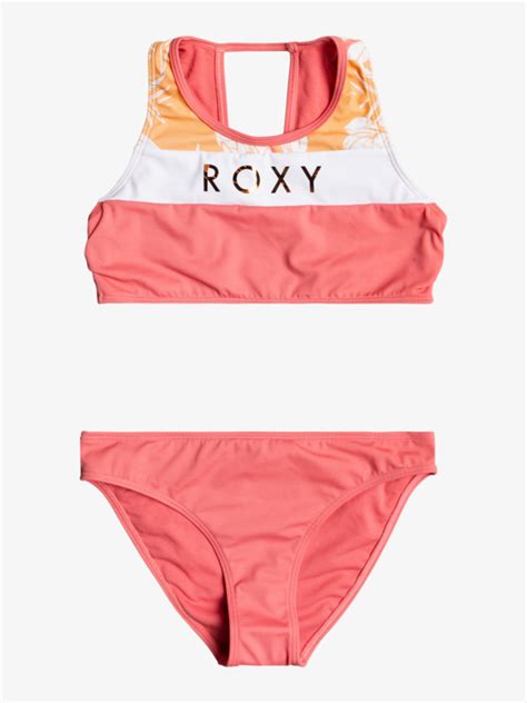 Free To Go Conjunto De Bikini Crop Top Para Chicas 8 16 ERGX203334 Roxy