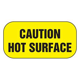 Caution Hot Surface Labels 20x10mm Labels Online