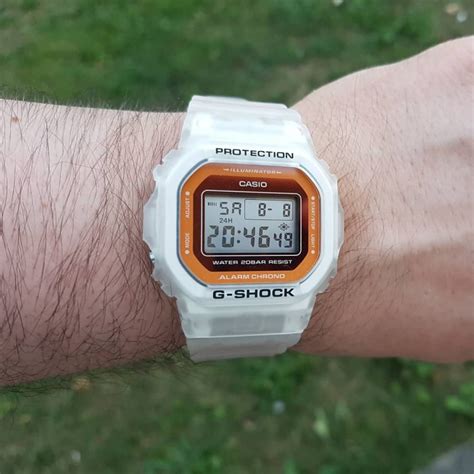 OFFICIAL WARRANTY Casio G Shock DW 5600LS 7 Digital Orange Metalic