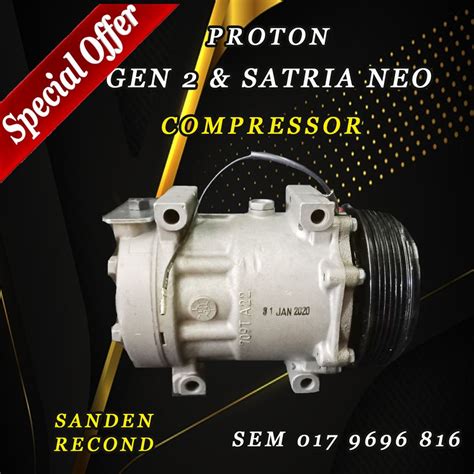 Proton Gen Satria Neo Compressor Sanden Recond Car Air Cond